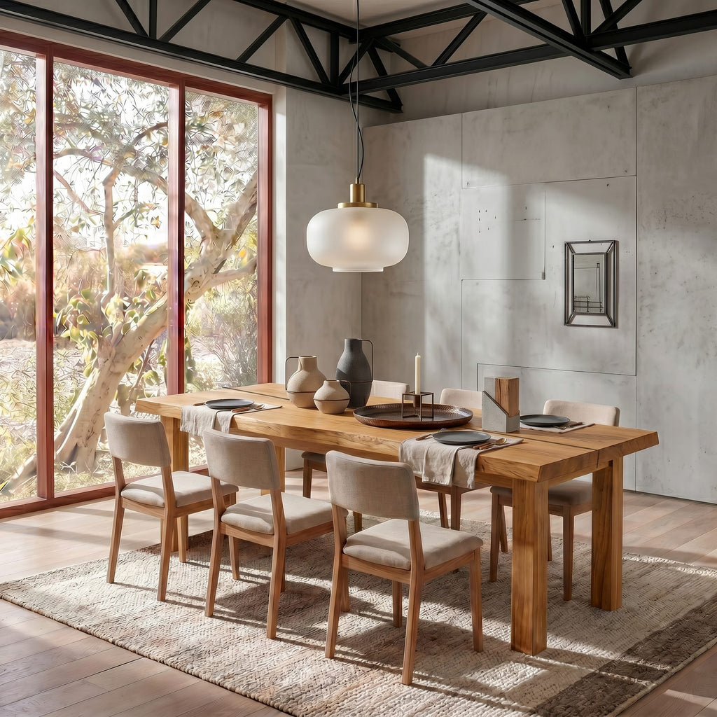 Double Mid Century Dining Table