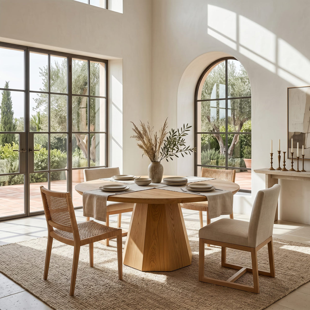 Tapered Mid Century Dining Table