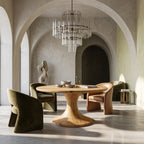 Contemporary Pedestal Dining Table
