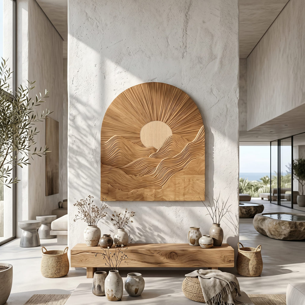 Sunburst Sculptural Wall Art