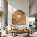 Sunburst Sculptural Wall Art