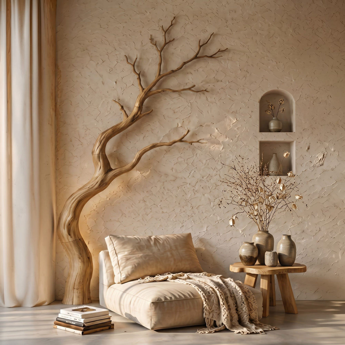 Sculptural Driftwood Wall Art
