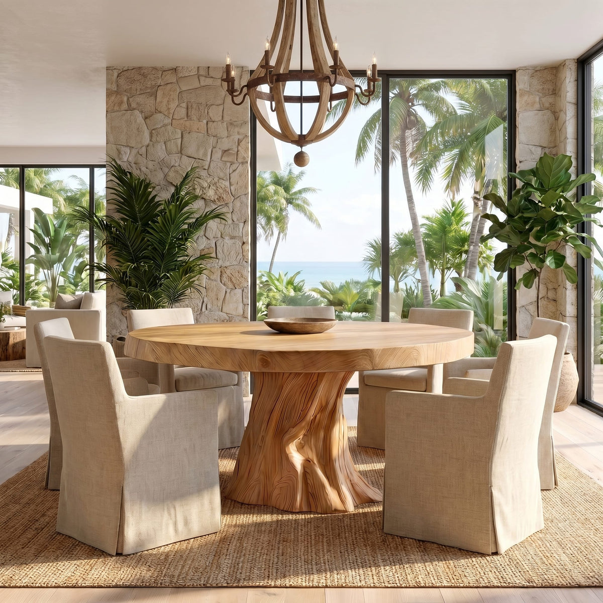 Modern Sculptural Kitchen Dining Table