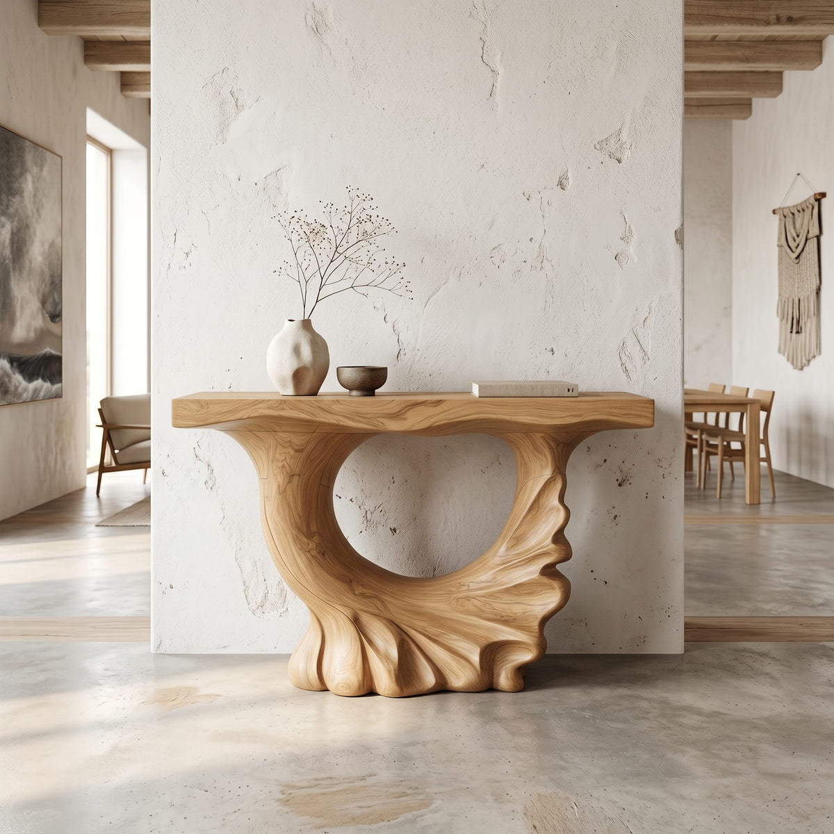 Sculptural Ring Console Table