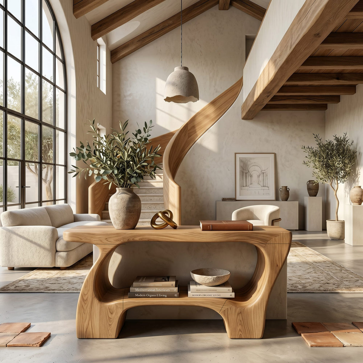 Contemporary Structure Console Table