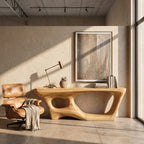 Curved Foyer Console Table