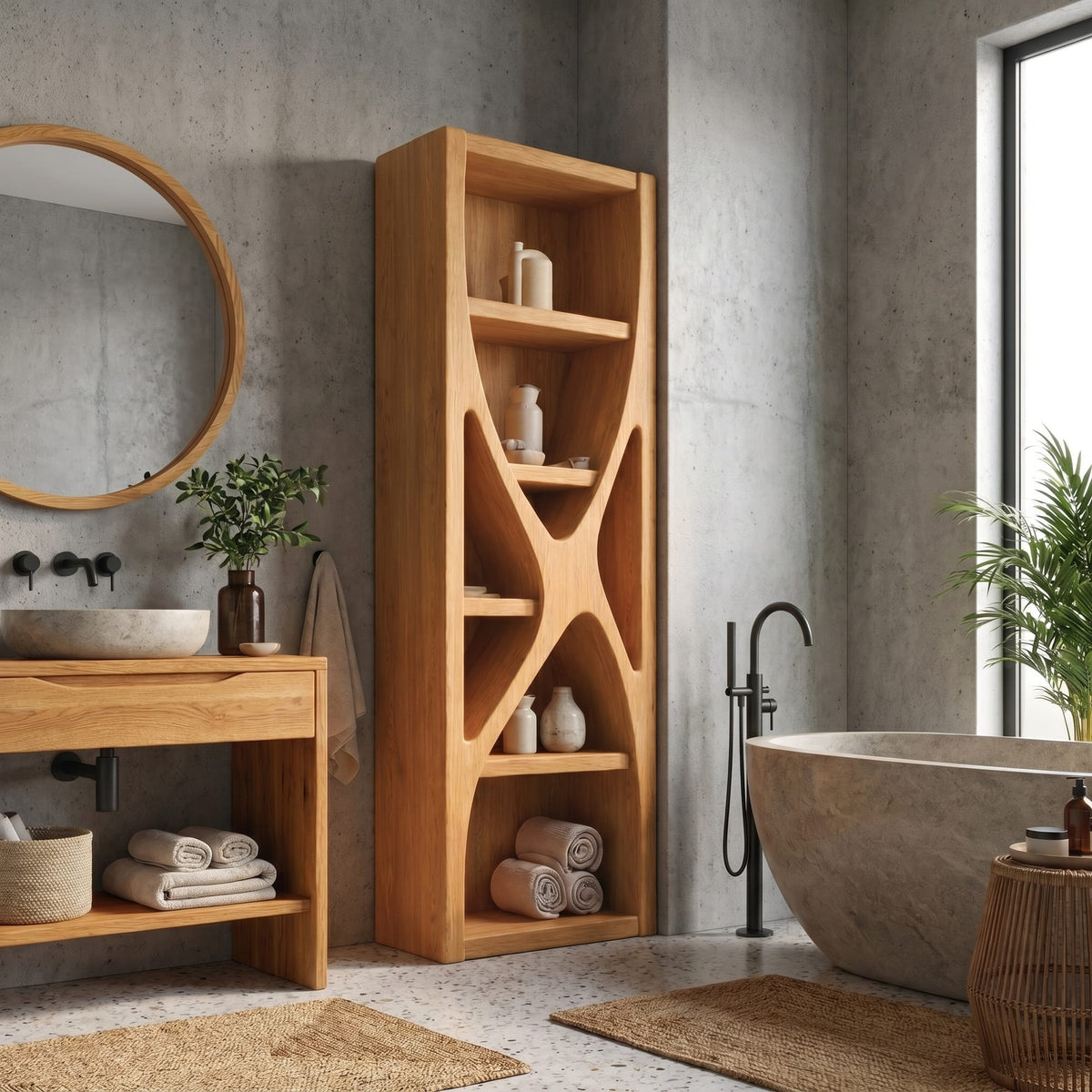 Storage Structure Bath Shelf