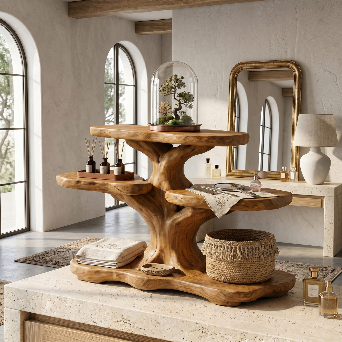 Floating Contemporary Bath Shelf