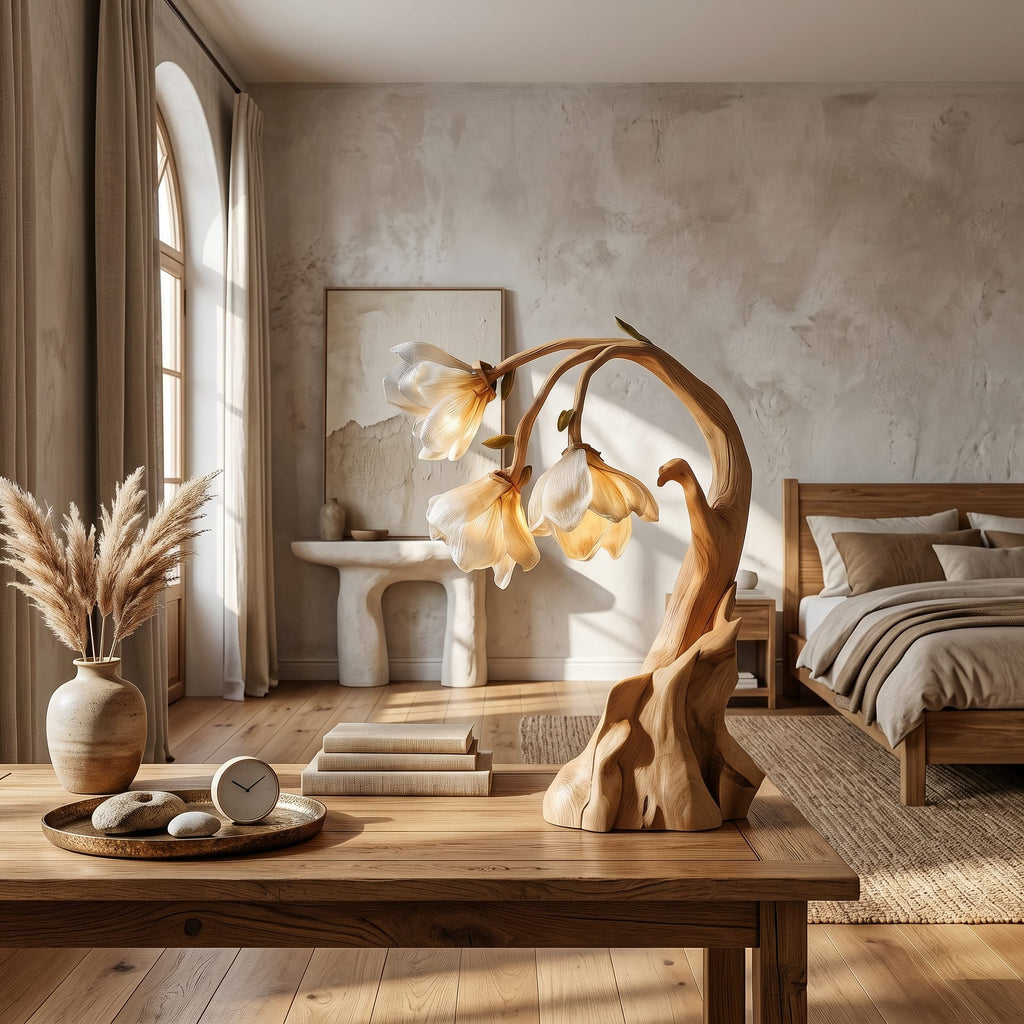 Floral Sculptural Nightstand