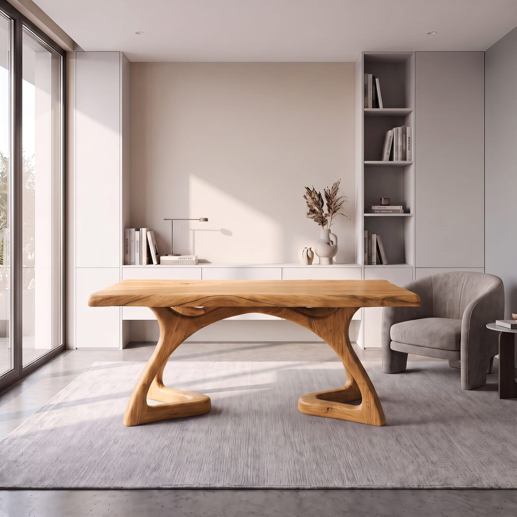 Curved Open Frame Desk