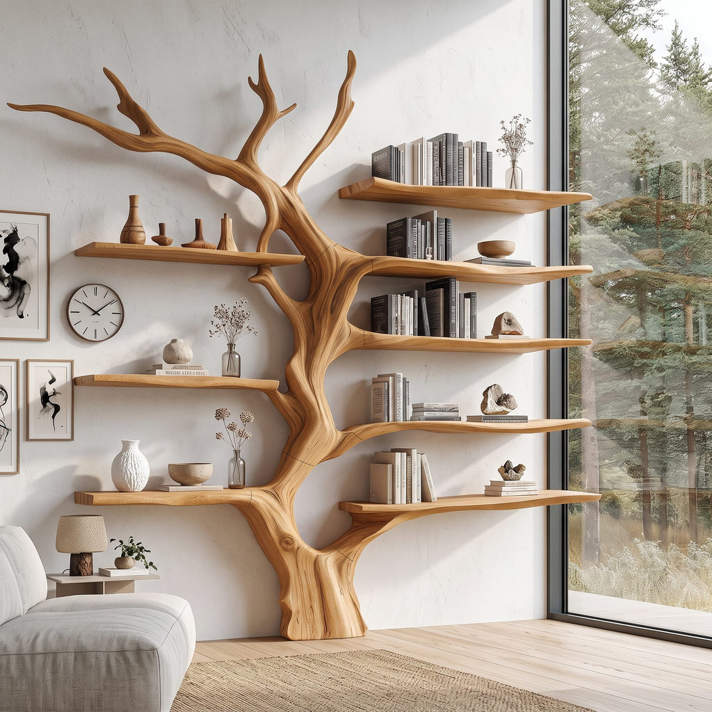 Sculptural Artistic Tree Bookshelf