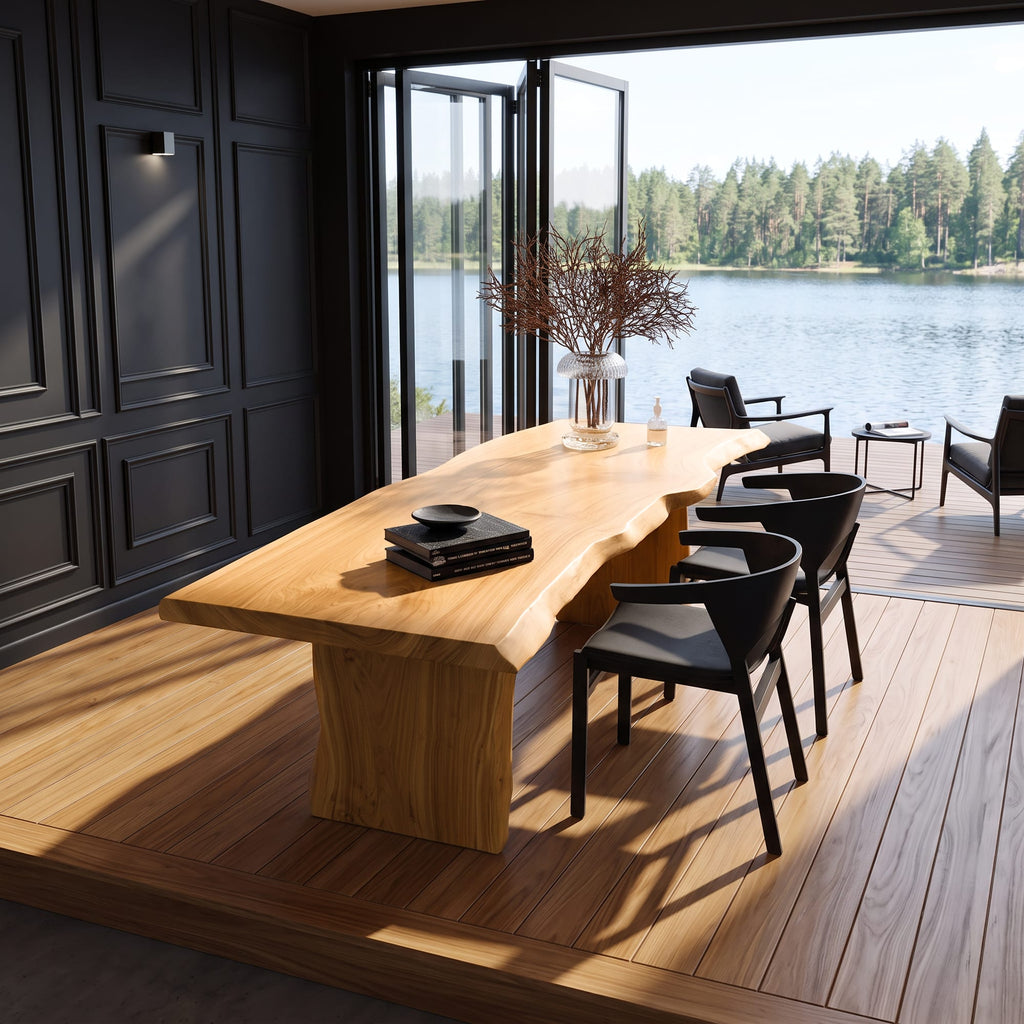 Live Edge Modern Dining Table