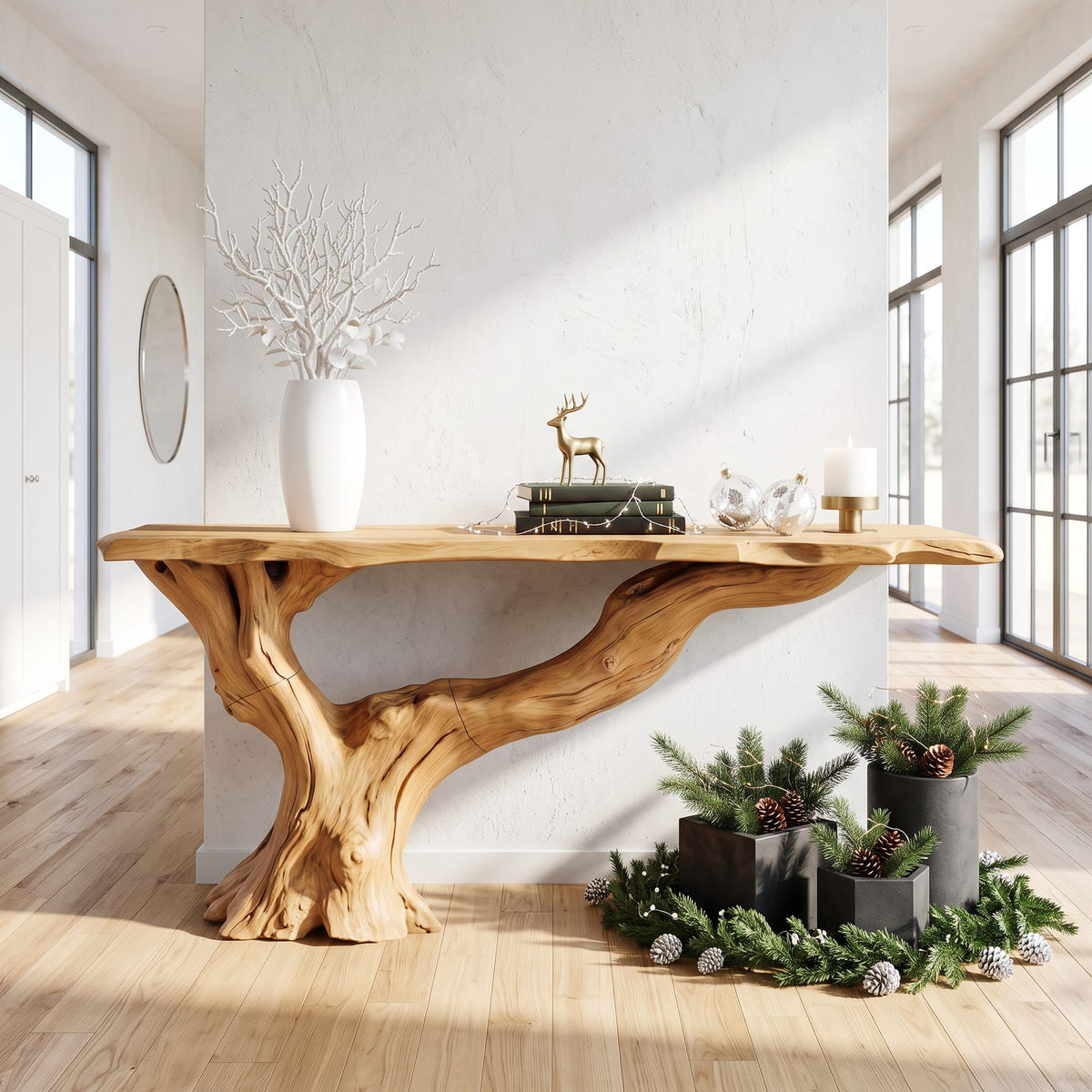 Console Table Solid Entryway Gift, solid wood, built to order