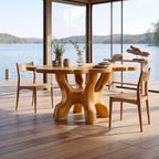 Sculptural Live Edge Kitchen Dining Table