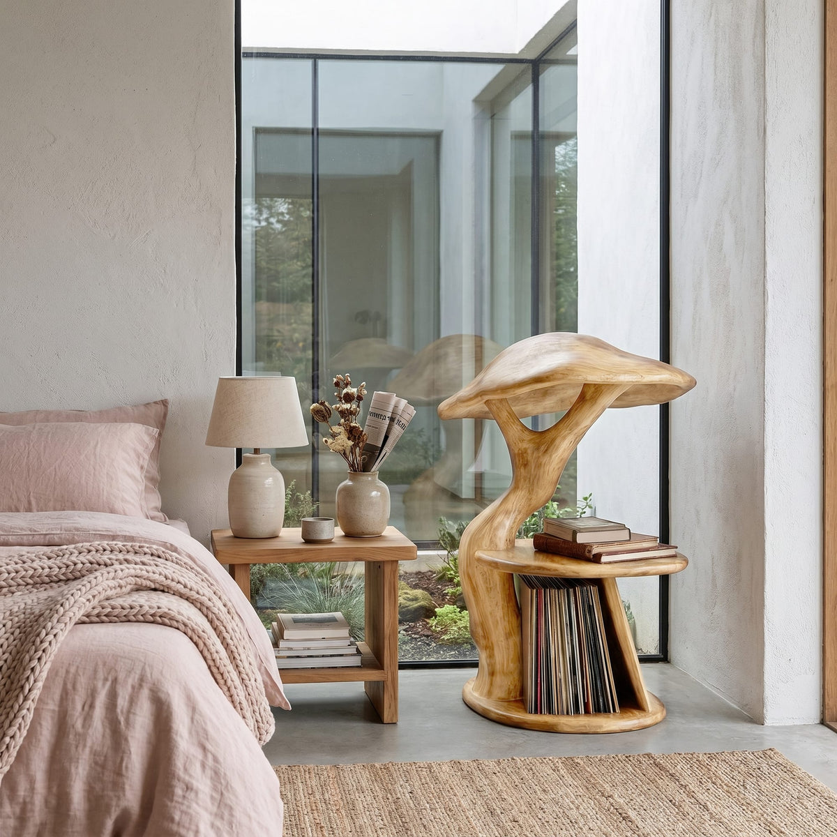 Sculptural Vinyl Record Stand