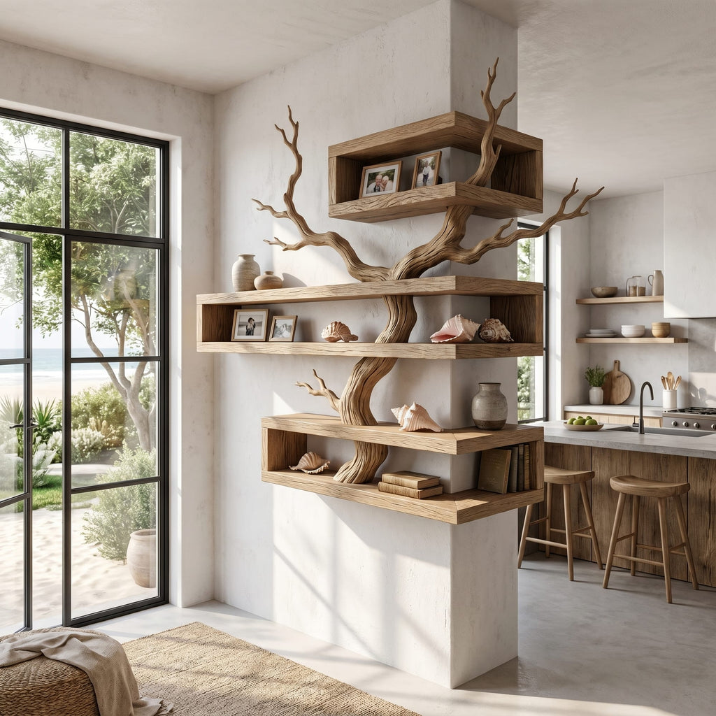 Artistic Branch Floating Shelf