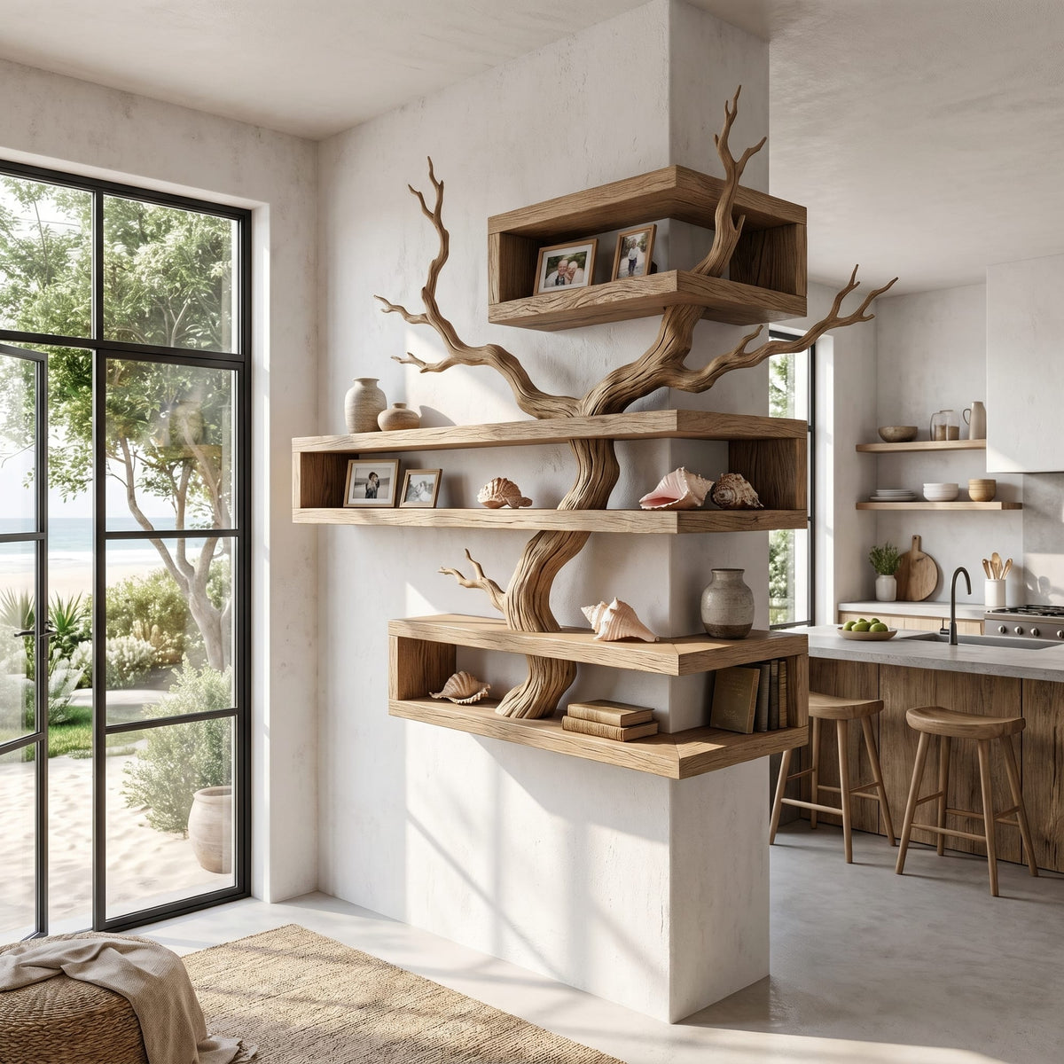 Artistic Branch Floating Shelf