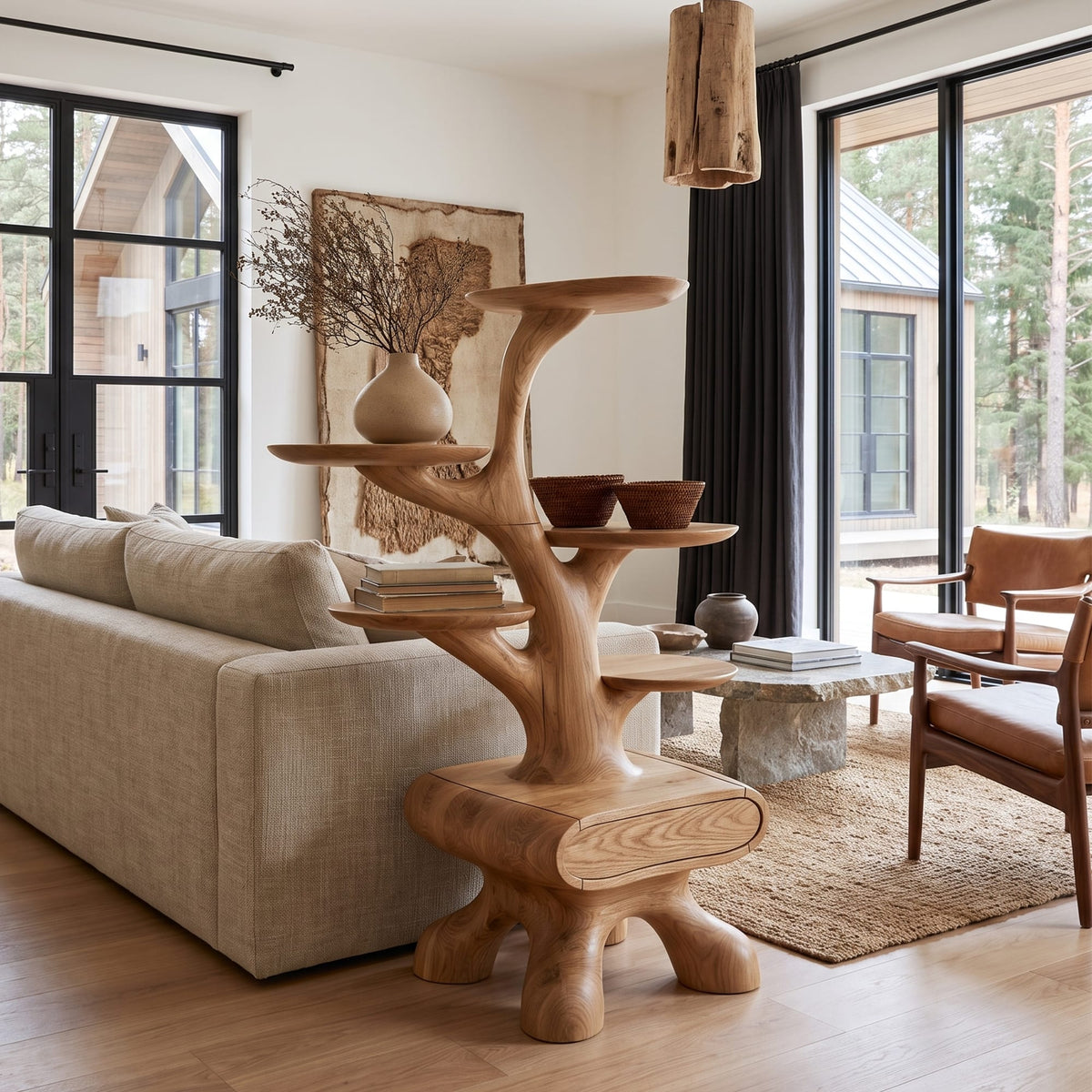 Tree Tiered Side Table