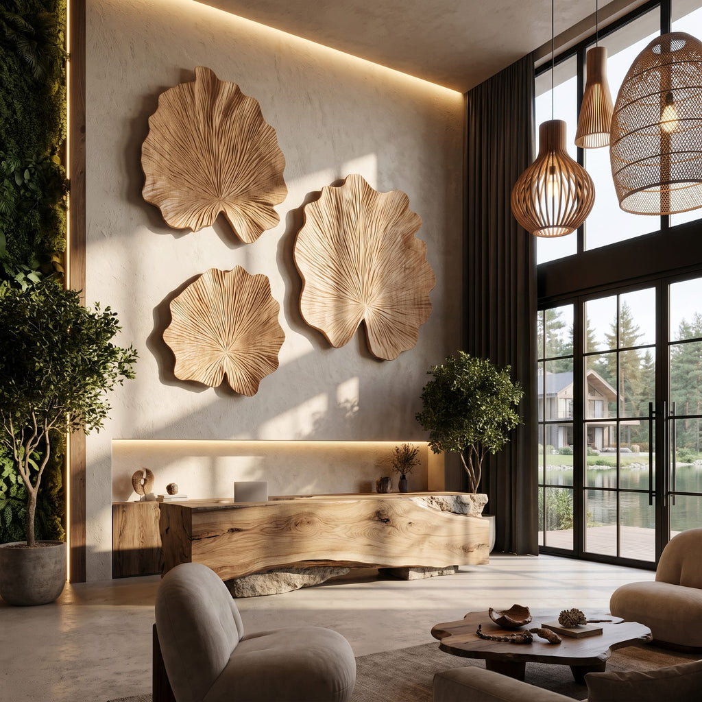 Sculptural Leaf Wall Art
