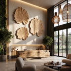 Sculptural Leaf Wall Art