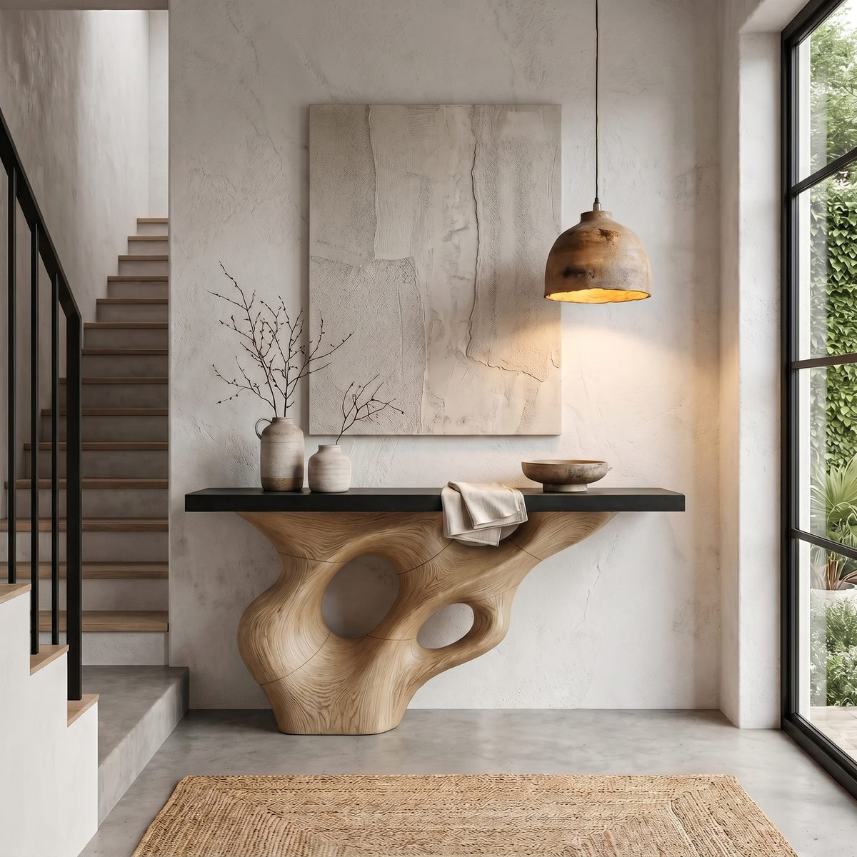 Live Edge Structure Console Table