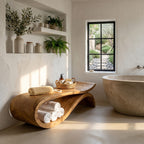 Minimal Modern Shower Bench