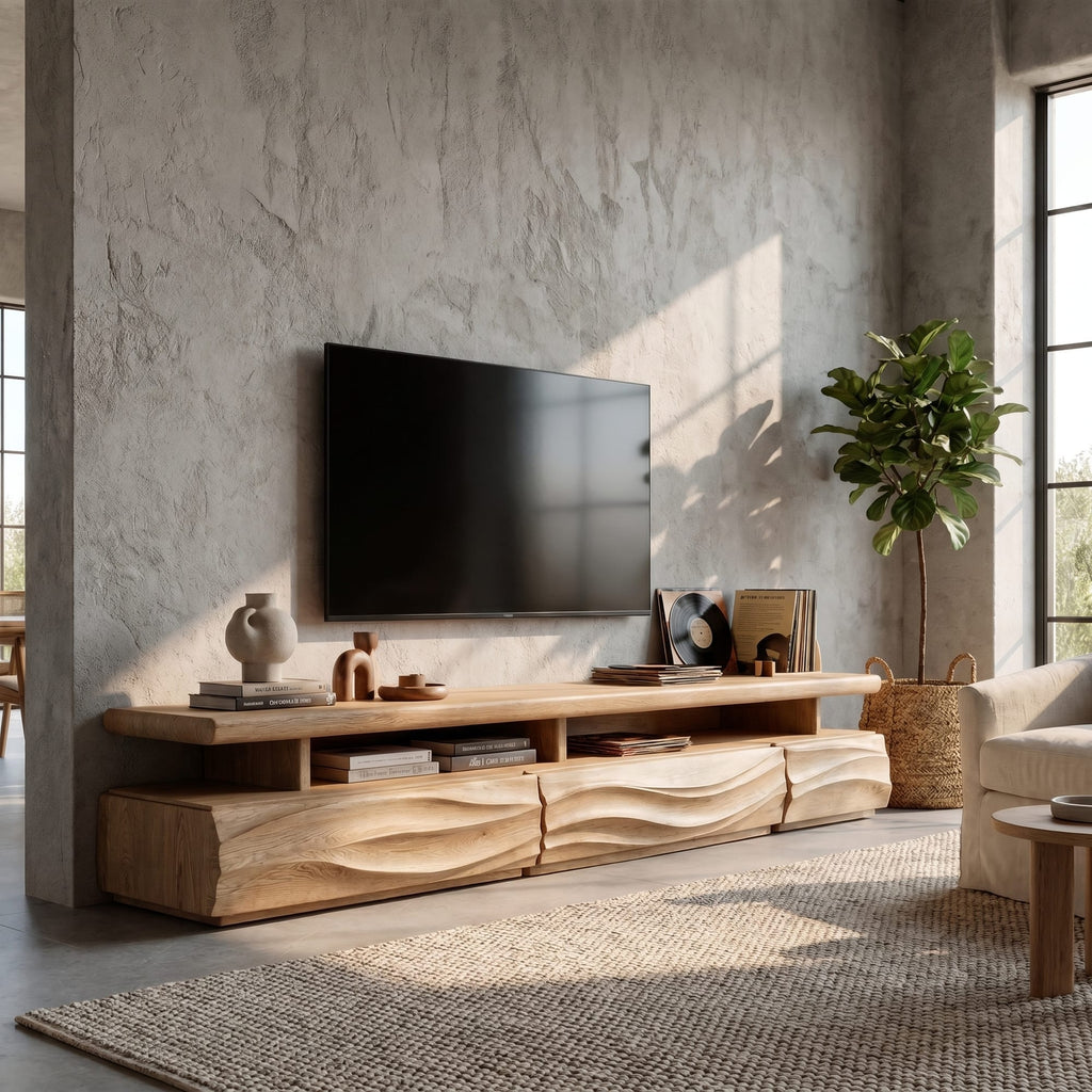 Wave Solid TV Cabinet