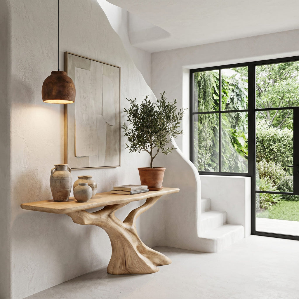Nature Live Edge Console Table