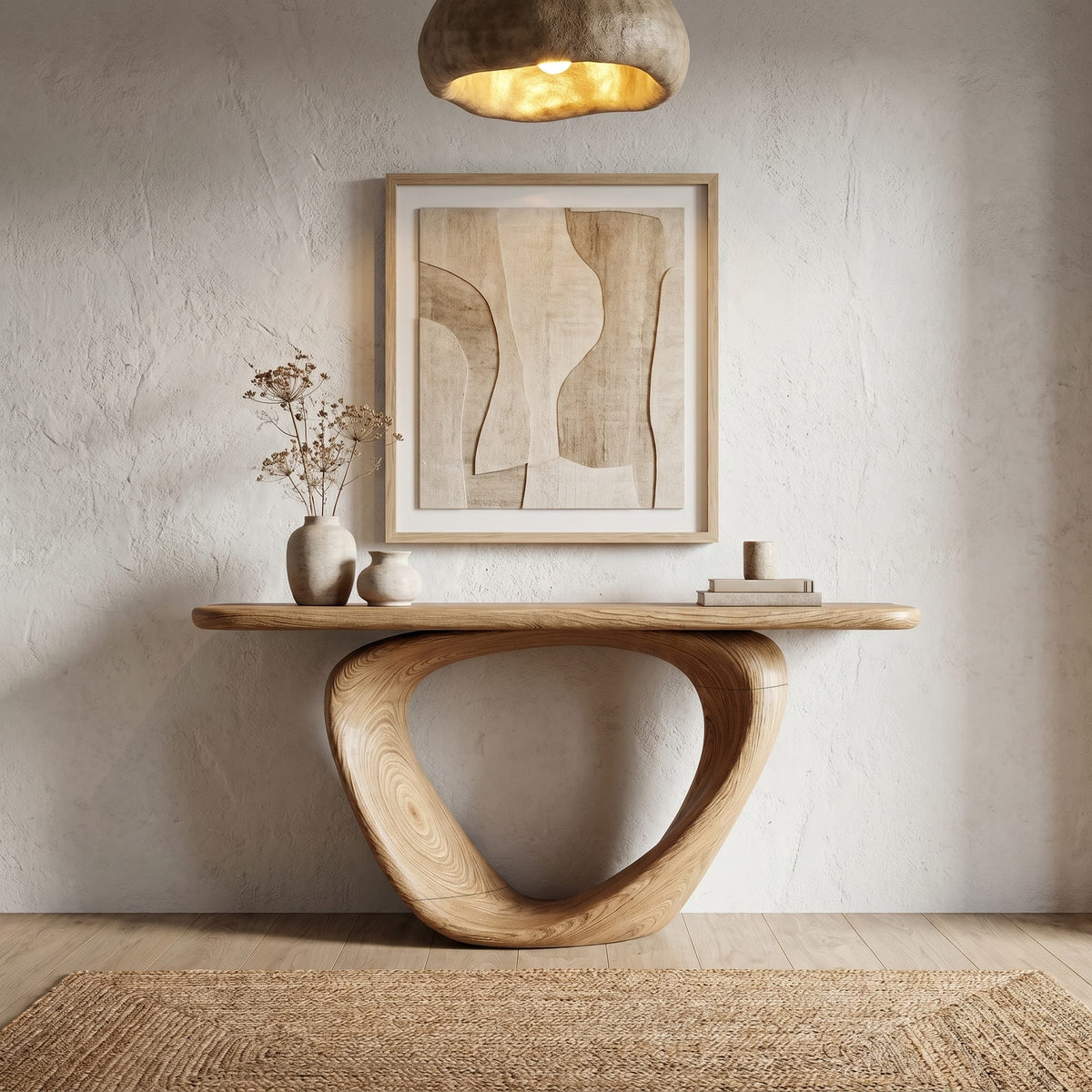 Live Edge Loop Console Table