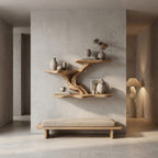 Sculptural Organic Floating Shelf