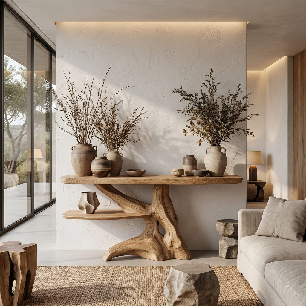 Root Live Edge Console Table