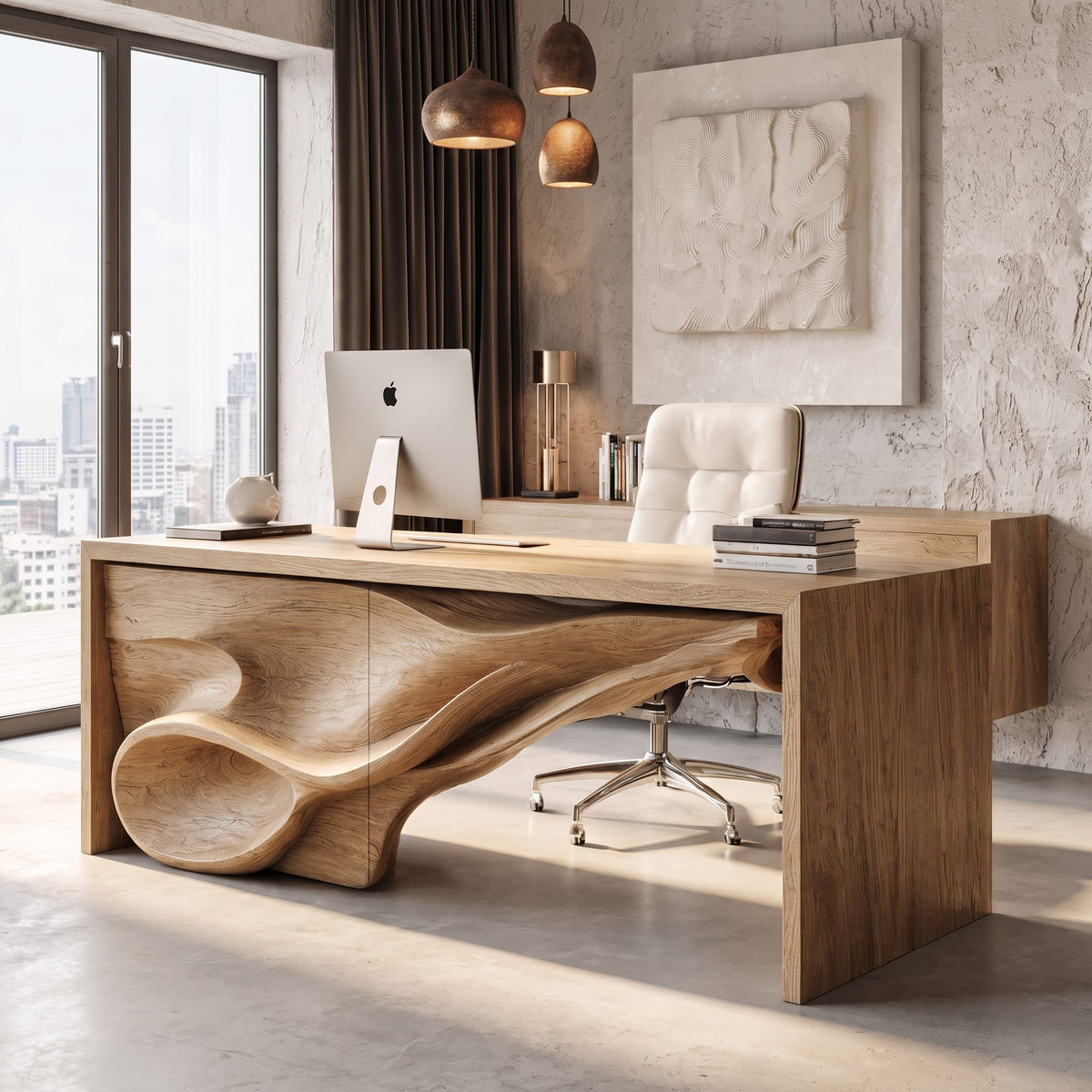 Sculptural Storage Desk