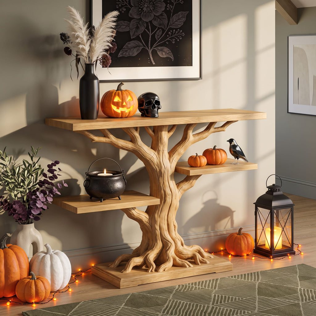 Contemporary Root Form Display Table for Furniture, solid wood, built to order