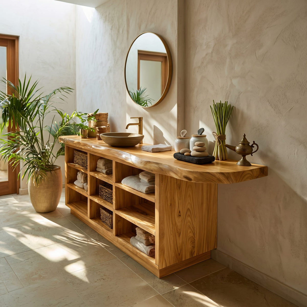 Japandi Minimal Vanity