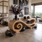 Pumpkin Solid Console Table