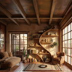 Curved Wall Bookshelf