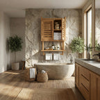 Solid Storage Bath Shelf