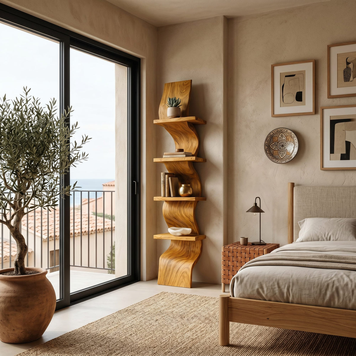 Curved Mounted Floating Shelf