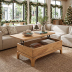 Handcrafted Coffee Table with Storage Home, solid wood, built to order