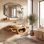 Farmhouse Live Edge Vanity, solid wood, built to order