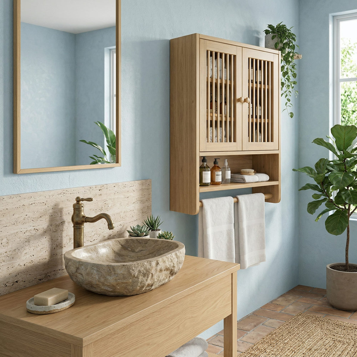 Storage Cupboard Bath Shelf
