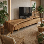 Sculptural Solid TV Cabinet