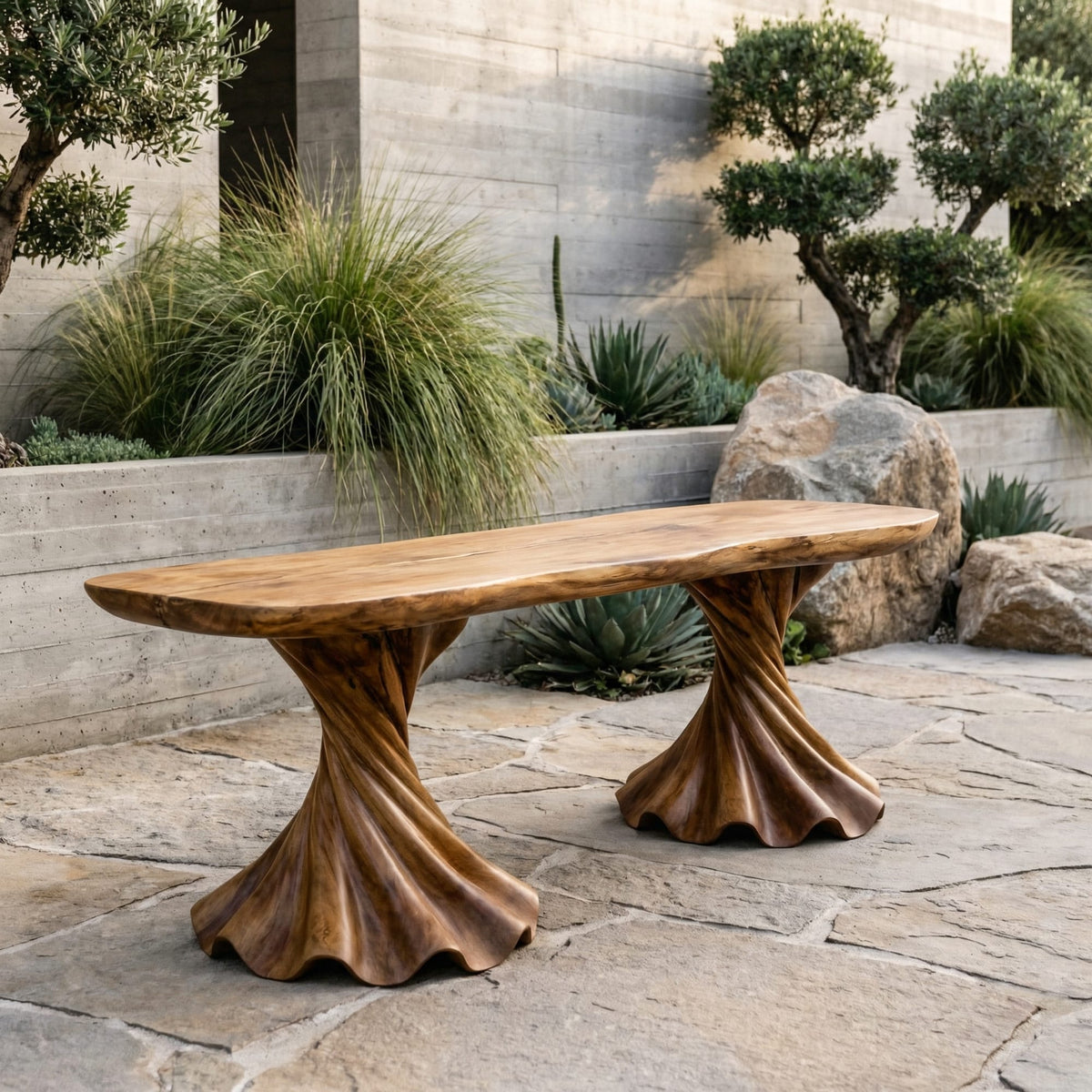 Twisted Modern Bench