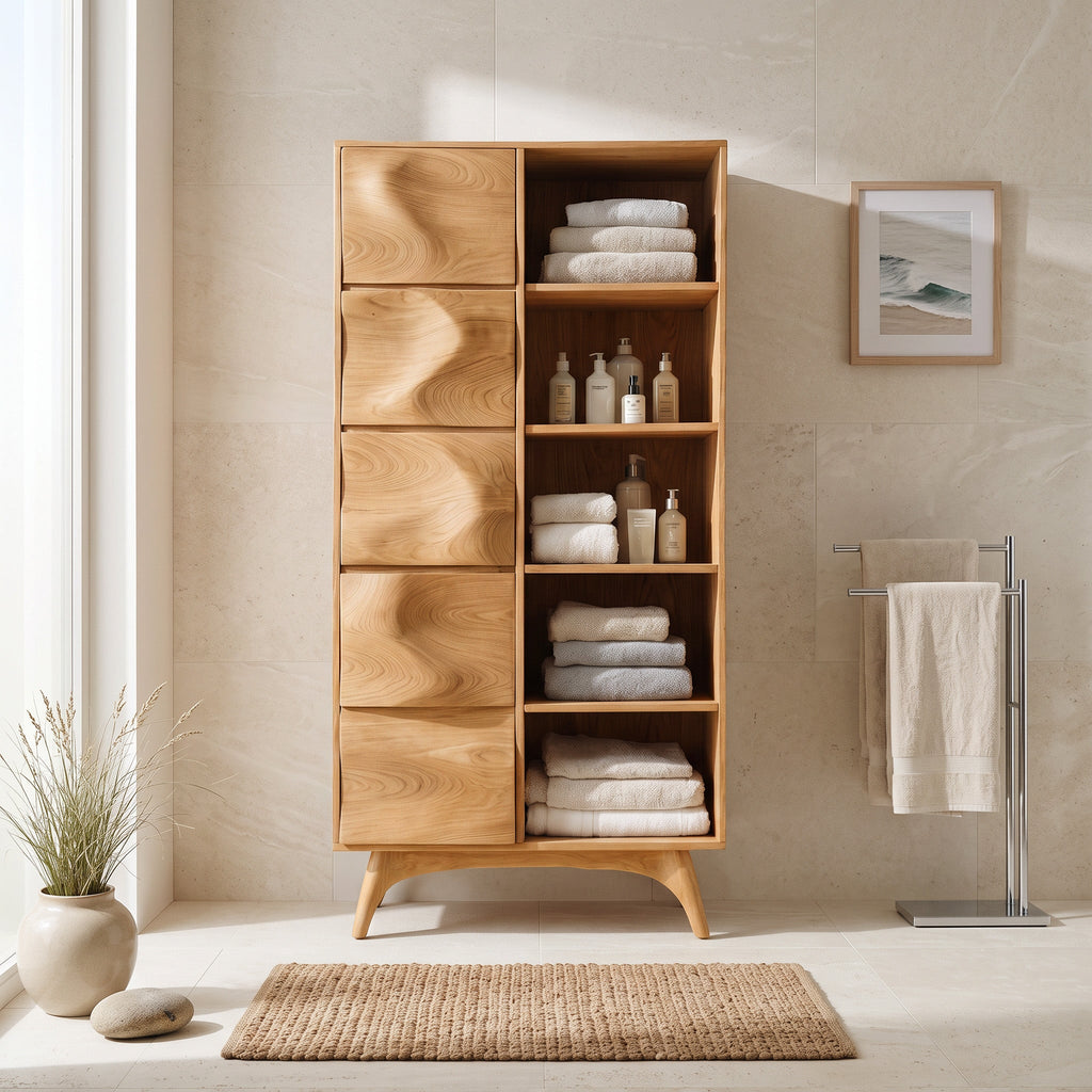 Sculpted Bathroom Bath Shelf