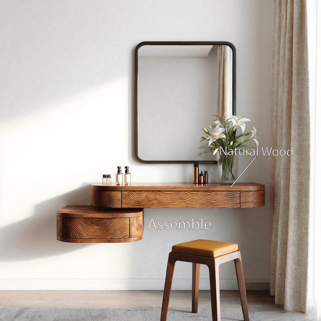 Modern Floating Makeup Vanity