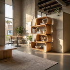 Abstract Geometric Bookshelf
