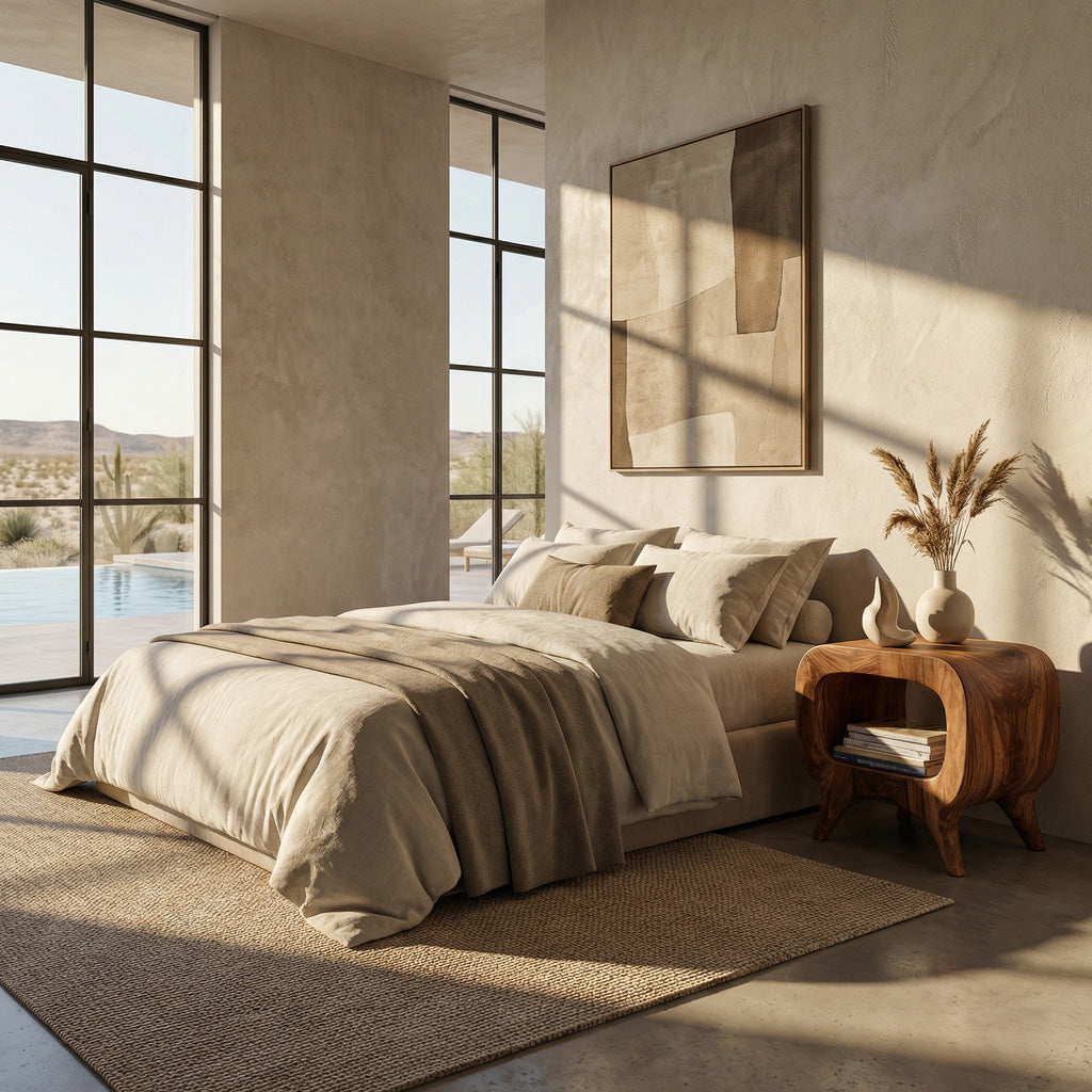 Round Minimal Nightstand
