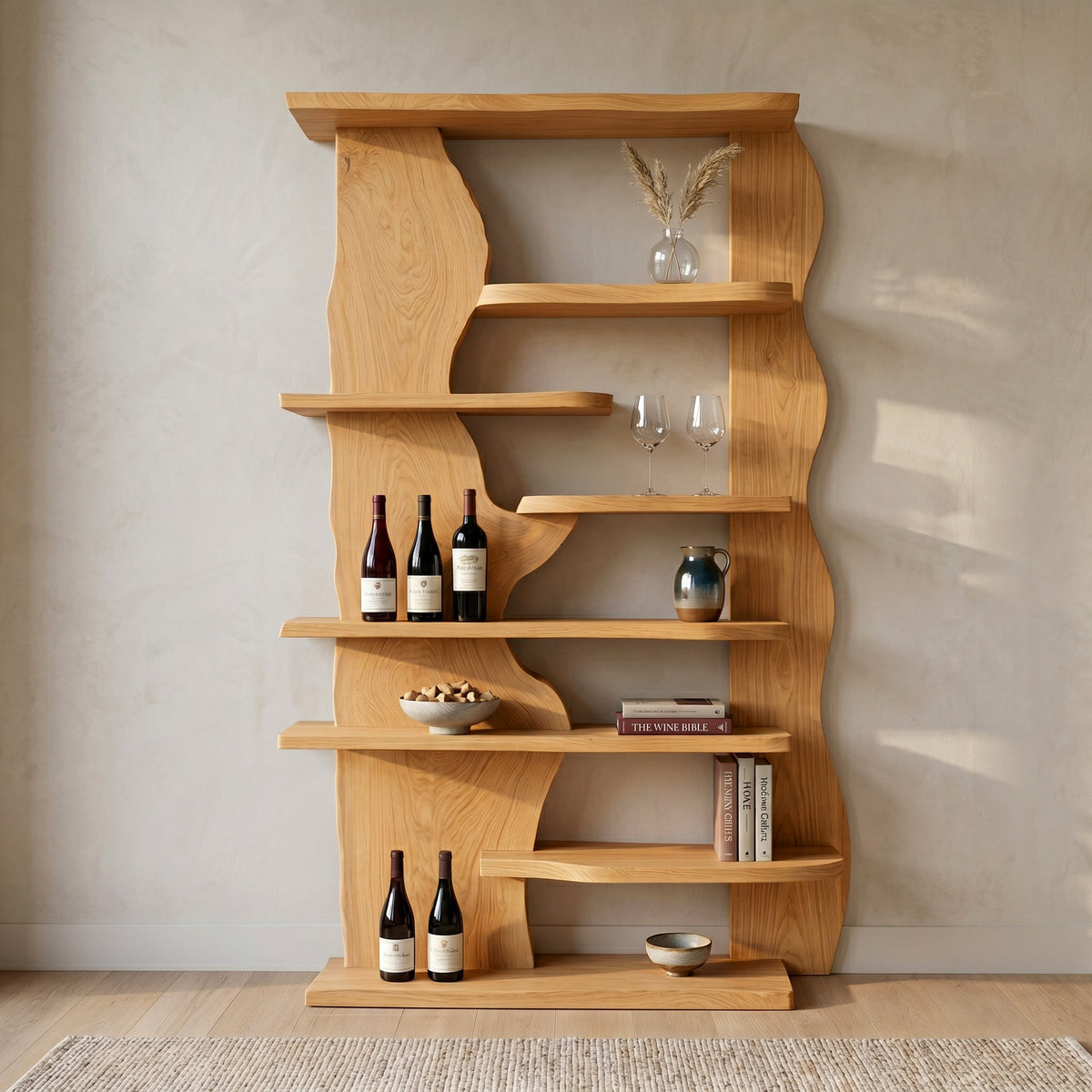 Live Edge Organic Bookshelf