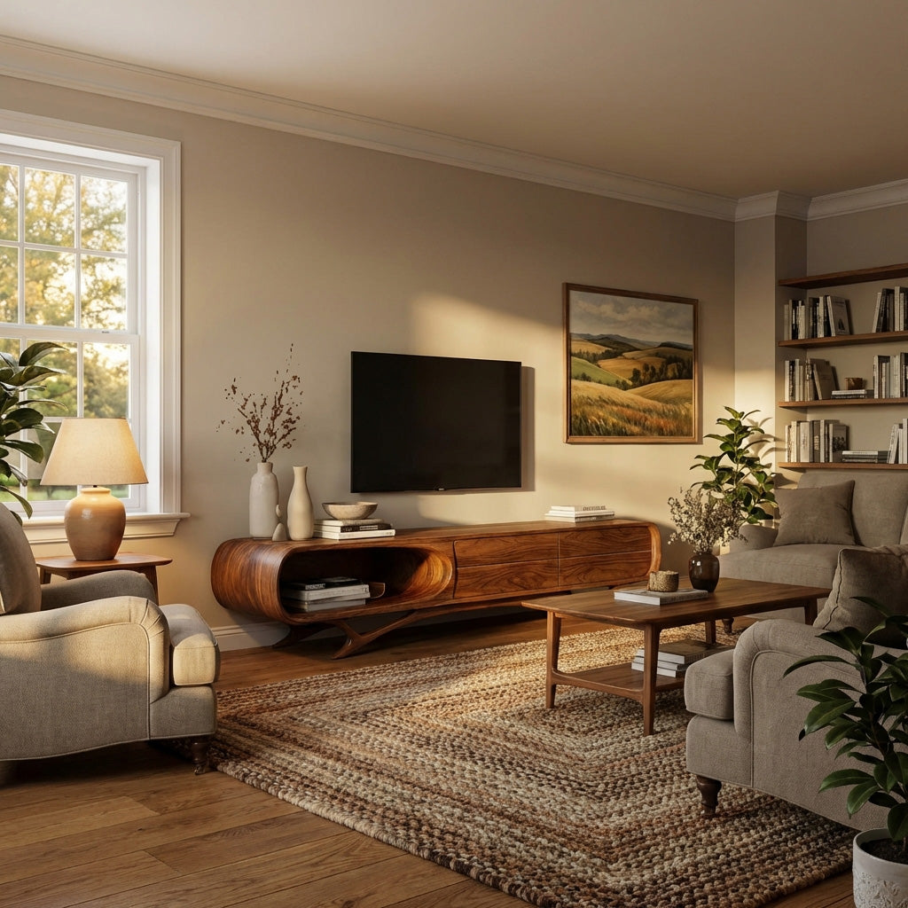 Contemporary Modern Entertainment TV Cabinet