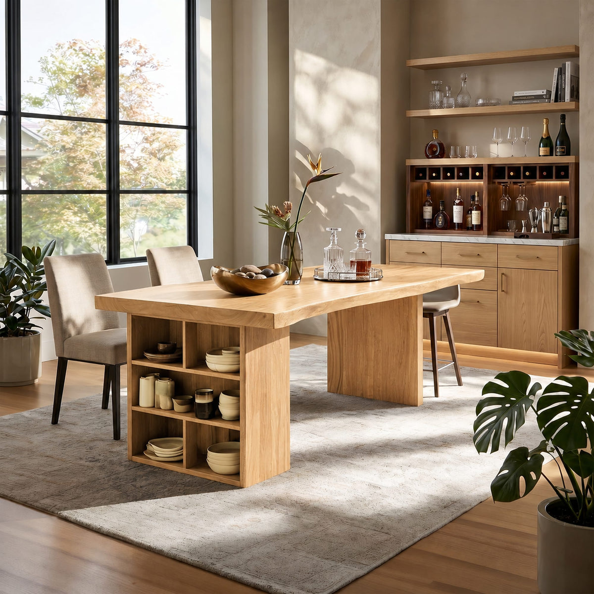 Live Edge View Dining Table